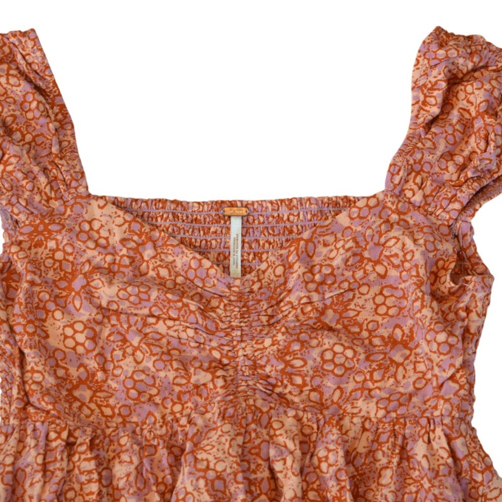 Free People Women's "Tabitha" Babydoll Dress in Pink Floral Print - Picture 4 of 9